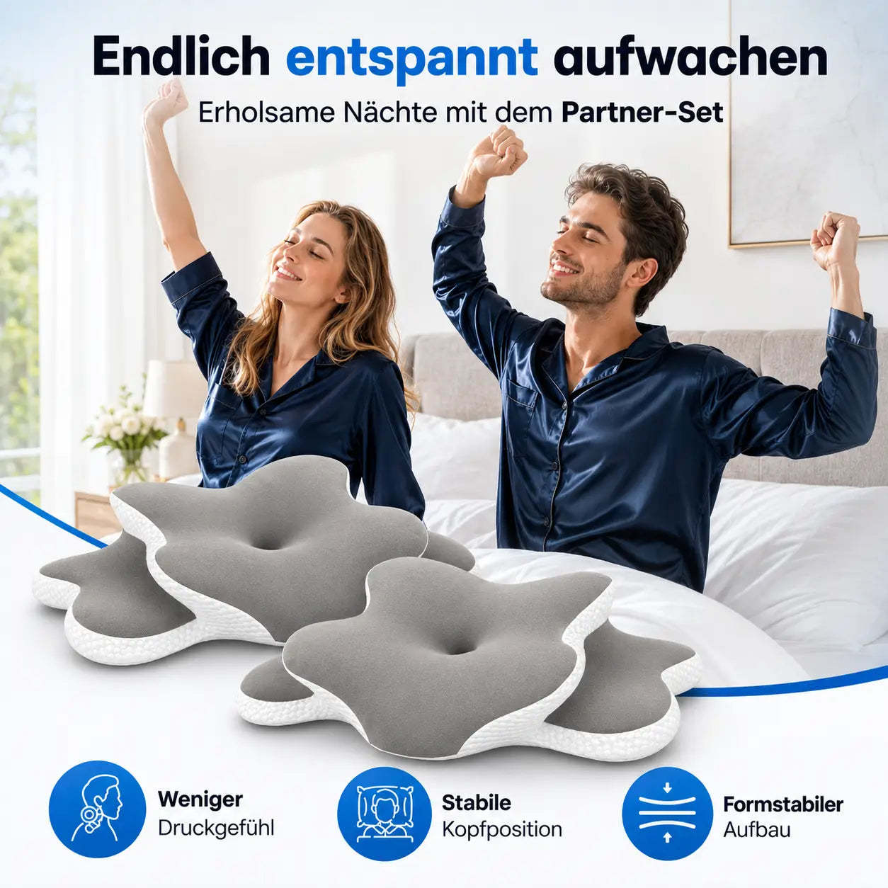 Wolkenzeit® 3-Zonen-Stützkissen